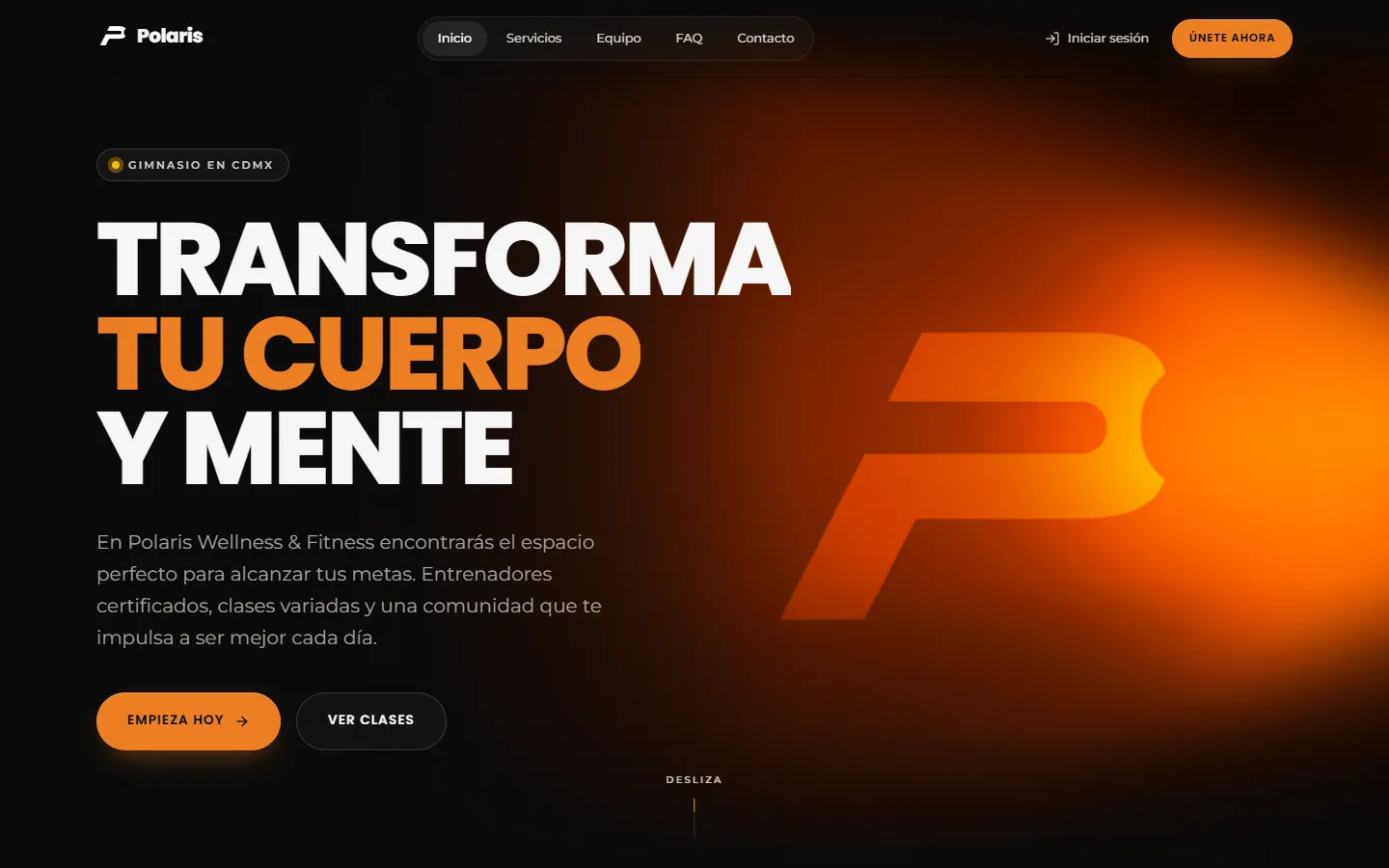 Página de inicio de Polaris