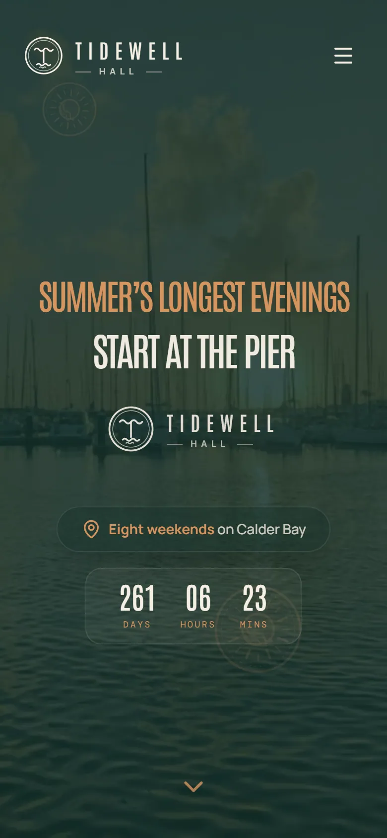 Tidewell Hall, campaña summer series en un teléfono